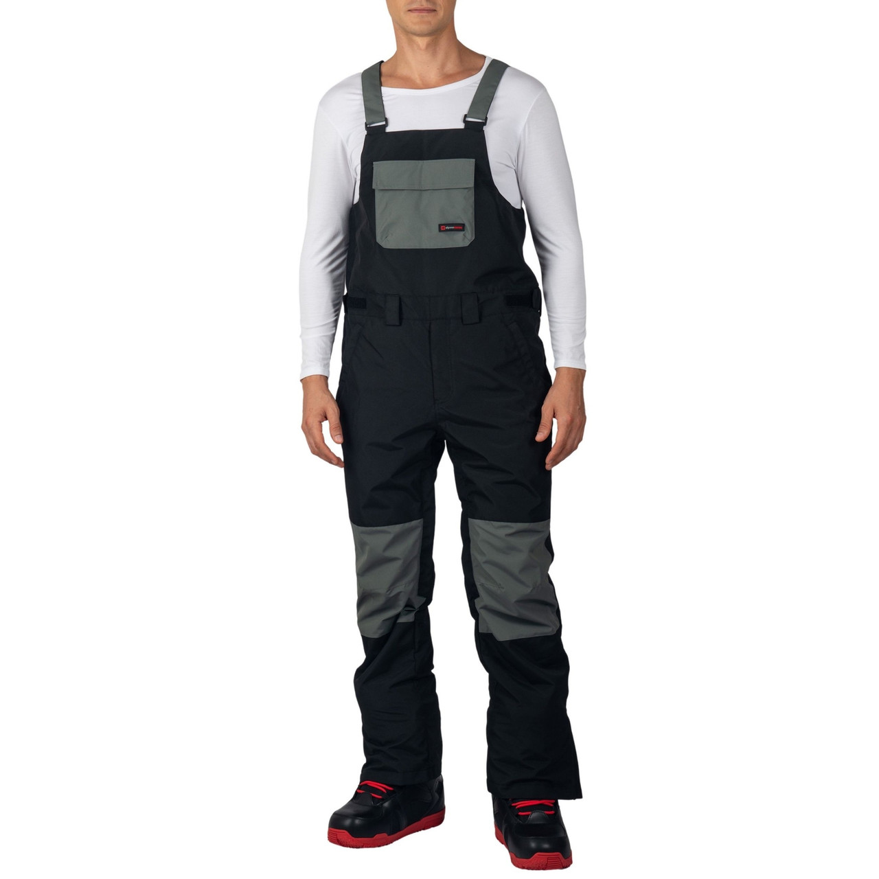 Alpine Swiss Mens Snow Bib 10K Waterproof Ski Overalls Insulated